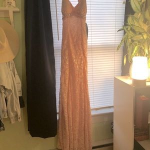 Long pink dress